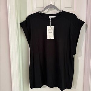 Zara Black Short Sleeve Women's Tee